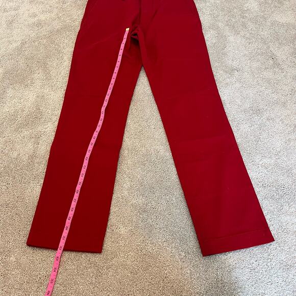 NWT Banana Republic Men's Rapid Movement Chino Aiden Slim Fit Pant Red‎ 32W 34L - Picture 4 of 10
